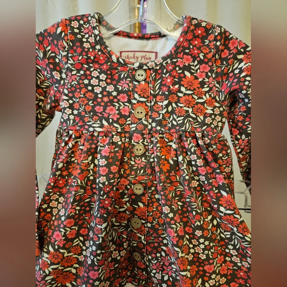 Cheeky Plum Floral Matching Set - Sz 2T
